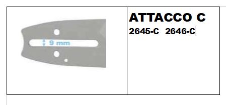 BARRA TIPO-B- 3\8-1.5-45CM-18"MAGLIE 68